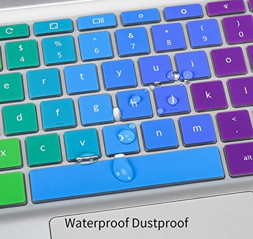 CaseBuy Keyboard Cover for HP Chromebook X360 14a-ca/na/ne 14a-na0226nr 14a-ne0013dx na1043cl na0010nr 14b-cb0010nr, HP Chromebook 11 11A-NB0013DX/G7 EE/G6 EE/G2/G3/G4/G5 Skin, Rainbow - Image 5