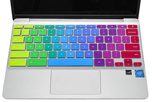 CaseBuy Keyboard Cover for HP Chromebook X360 14a-ca/na/ne 14a-na0226nr 14a-ne0013dx na1043cl na0010nr 14b-cb0010nr, HP Chromebook 11 11A-NB0013DX/G7 EE/G6 EE/G2/G3/G4/G5 Skin, Rainbow - Image 3