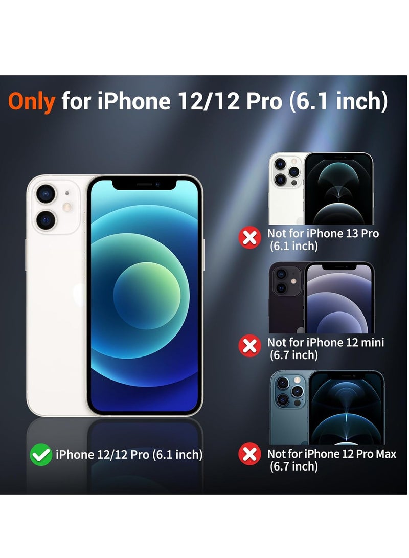 جيرفور غطاء ماج سيف لهاتف آيفون 12 برو، جراب مغناطيسي قوي شفاف مقاوم للصدمات لهاتف آيفون 12 برو، نتوء حول الكاميرا، غطاء عالي الوضوح لهاتف آيفون 12 برو - Image 2