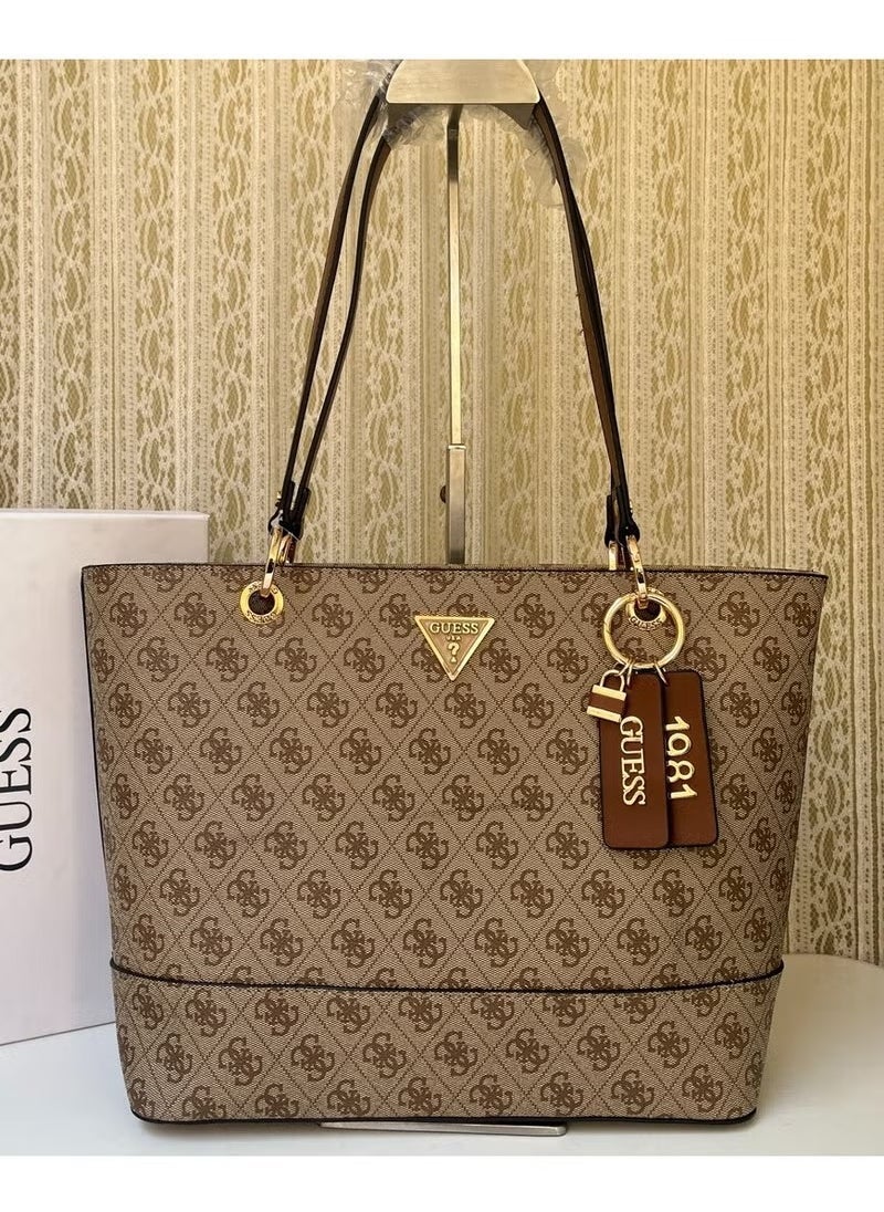 GUESS Women's Printed Large-capacity Handbag 38Ã27Ã12cm 