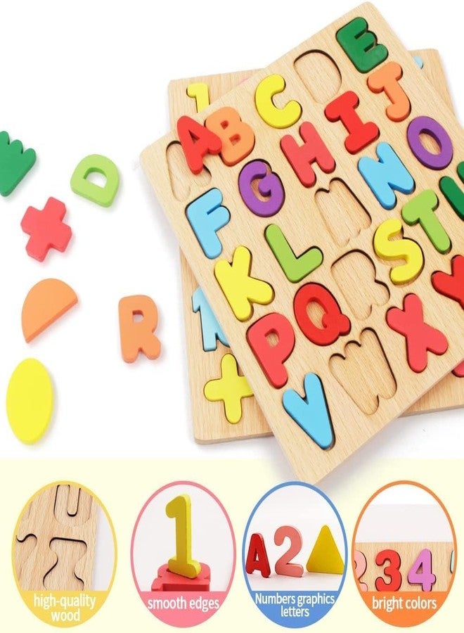 Aze enterprises Wooden ABCD Alphabet Number Shape Explorative Puzzles Toddler Learning Puzzles,Educational Activity Boards Toys for Child Boys and Girls (Upper case ABCD) - Image 4