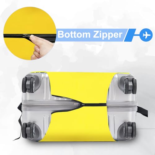 ANNA QUEEN Funny Emoticons Yellow Luggage Cover Washable Suitcase Protector Suitcase Cover Anti-Scratch,Stretchable Fit for 18-32Inch Luggage,Travel Bag Cover XL(fits 29-32Inch suitcase) - Image 4
