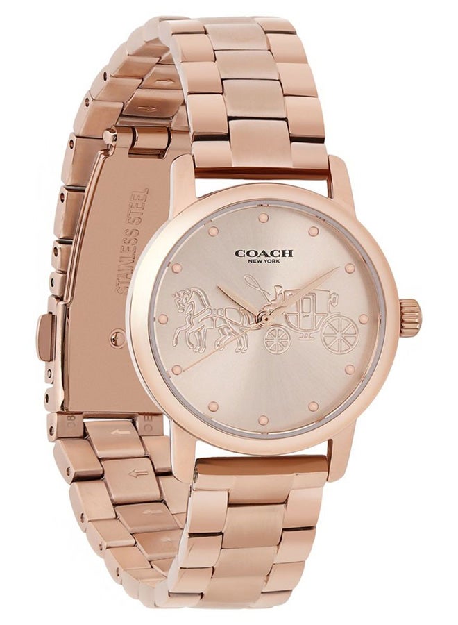 COACH Women Grand  Rose Gold Dial Watch - 14502977 - Image 4