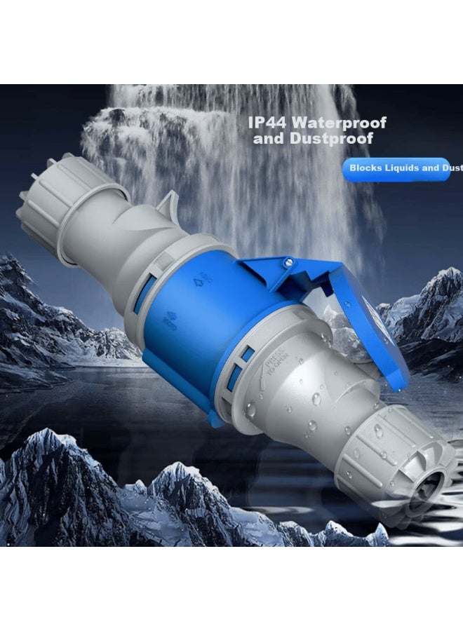 Sdws Shendunweishi Industrial Connector 16a Three-phase 3-core Ip44 Waterproof Data Center Pdu Power Cable Aviation Socket Plug Coupler Female Spl4316 - Image 5
