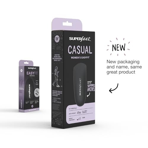 Superfeet Casual Women's Easyfit Insoles - Comfort Shoe Inserts for Women - Anti-Fatigue Orthotic Insoles for Dress Shoes - Professional Grade - Size 10.5-12 Women - Image 2