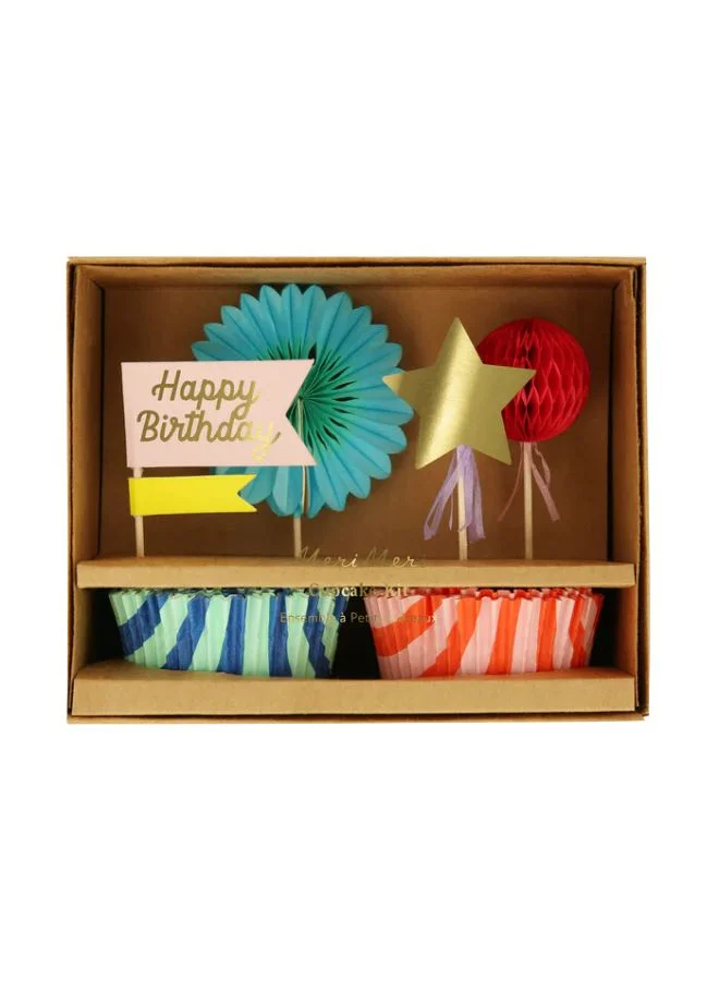 Meri Meri Stripe Party Cupcake Kit
