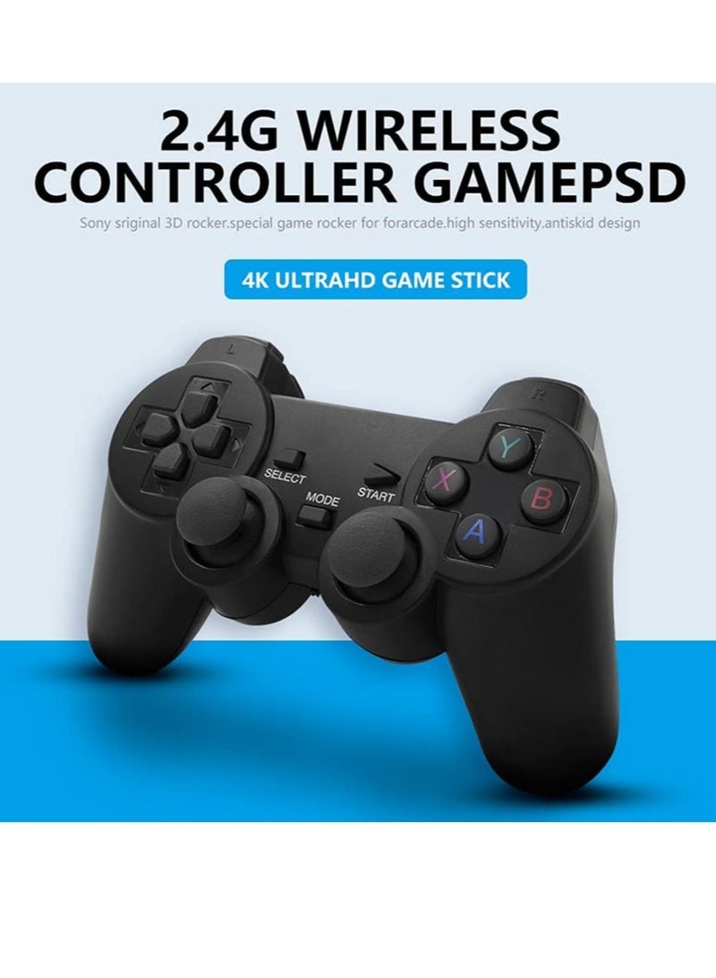 Integrated retro 4K game console with dual 2.4G wireless controllers, plug-and-play video game stick, built-in 3,500 games, 9 classic emulators, high-definition HDMI output for TV - Image 3