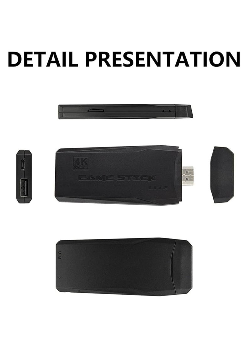 Integrated retro 4K game console with dual 2.4G wireless controllers, plug-and-play video game stick, built-in 3,500 games, 9 classic emulators, high-definition HDMI output for TV - Image 5