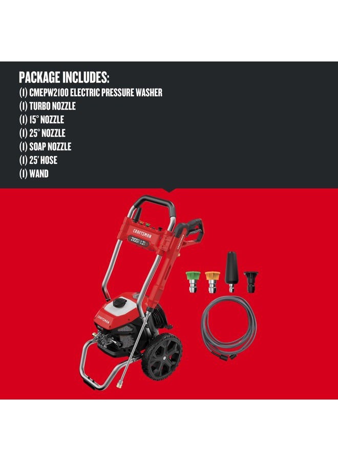 CRAFTSMAN Electric Pressure Washer, Cold Water, 2100-PSI, 1.2 GPM, Corded (CMEPW2100) - Image 3