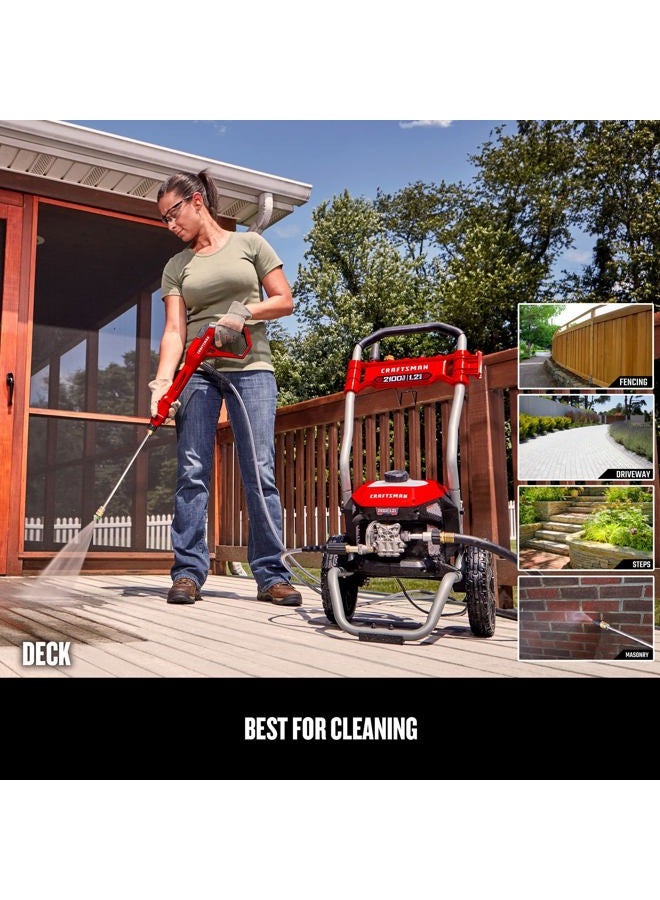 CRAFTSMAN Electric Pressure Washer, Cold Water, 2100-PSI, 1.2 GPM, Corded (CMEPW2100) - Image 4