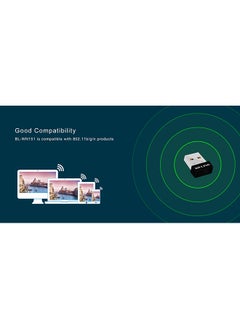 LB-LINK 150 Mbps Mini USB WiFi LAN Adapter Black  - Image 5