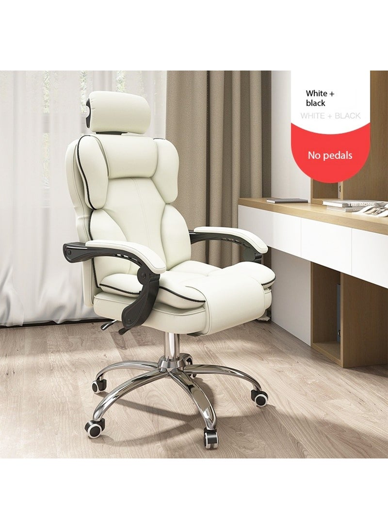 GT-Wheel Ergonomic Desk Computer Chair High Back Gaming Office Chair with Lumbar Support Adjustable Swivel Retractable Footrest and Arm-Rest - Image 2