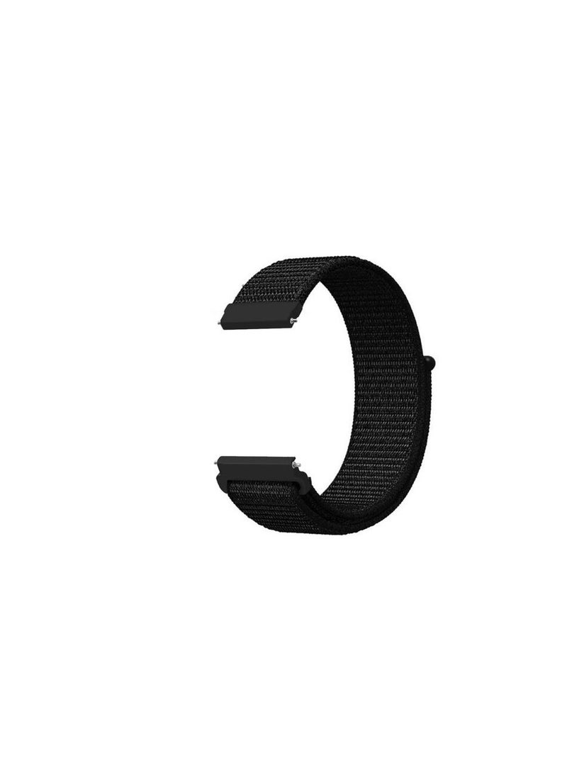 سوار نايلون بديل 20 ملم لهواوي جي تي 2 42 ملم - اسود - Image 1