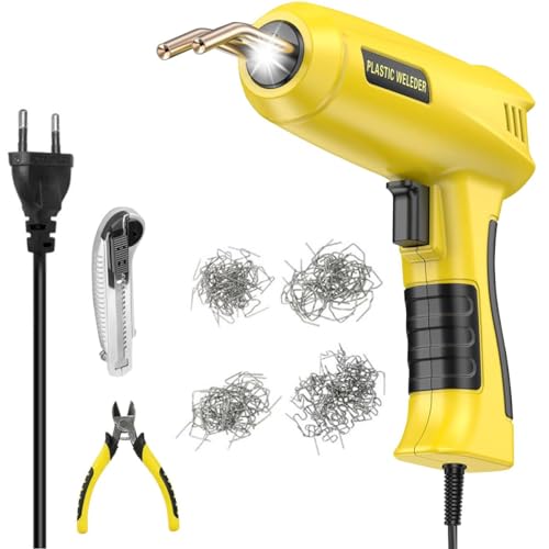 Serplex® 200W Plastic Welder Welding Machine Hot Stapler Kit, Plastic Welder Gun with Light, Car Bumper Repair Kit with 200PCS Stapler Staplers Plastic Welder & Soldering Iron Gun Plastic Repair Kit - Image 1