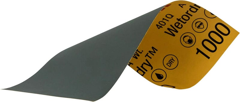 3M Wetordry Sandpaper, 1000 Grit, 3 2/3 in x 9 in - Ideal for Auto Repair - Image 4