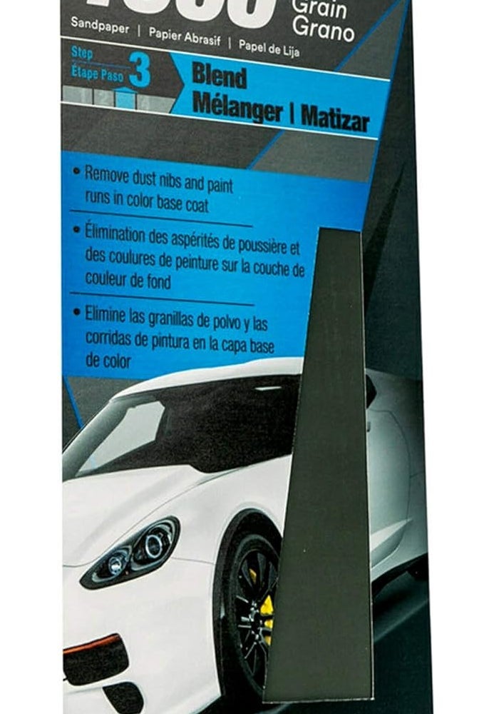 3M Wetordry Sandpaper, 1000 Grit, 3 2/3 in x 9 in - Ideal for Auto Repair - Image 2