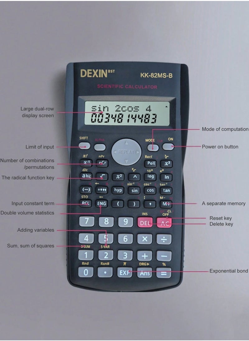 Dexin - Scientific Calculator , KK-82MS-B Scientific Calculator - Image 1