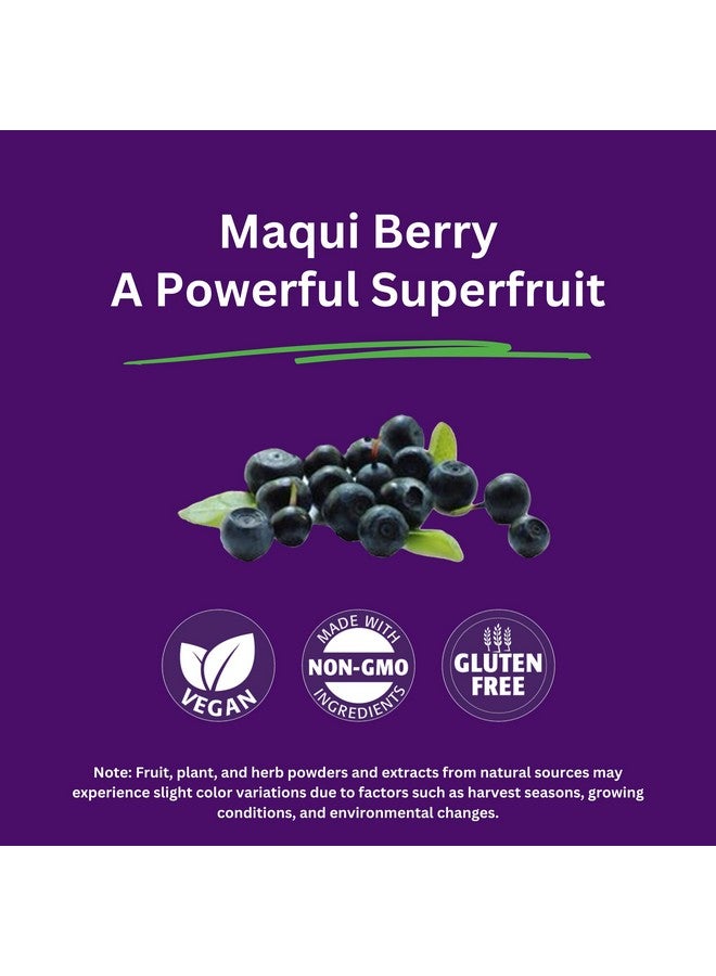 Paradise Herbs, Organic Maqui Berry Extract, 400 mg, Fresh, Freeze-Dried Concentrate for Superior Potency, Non-GMO, Vegan, 60 Capsules - Image 5