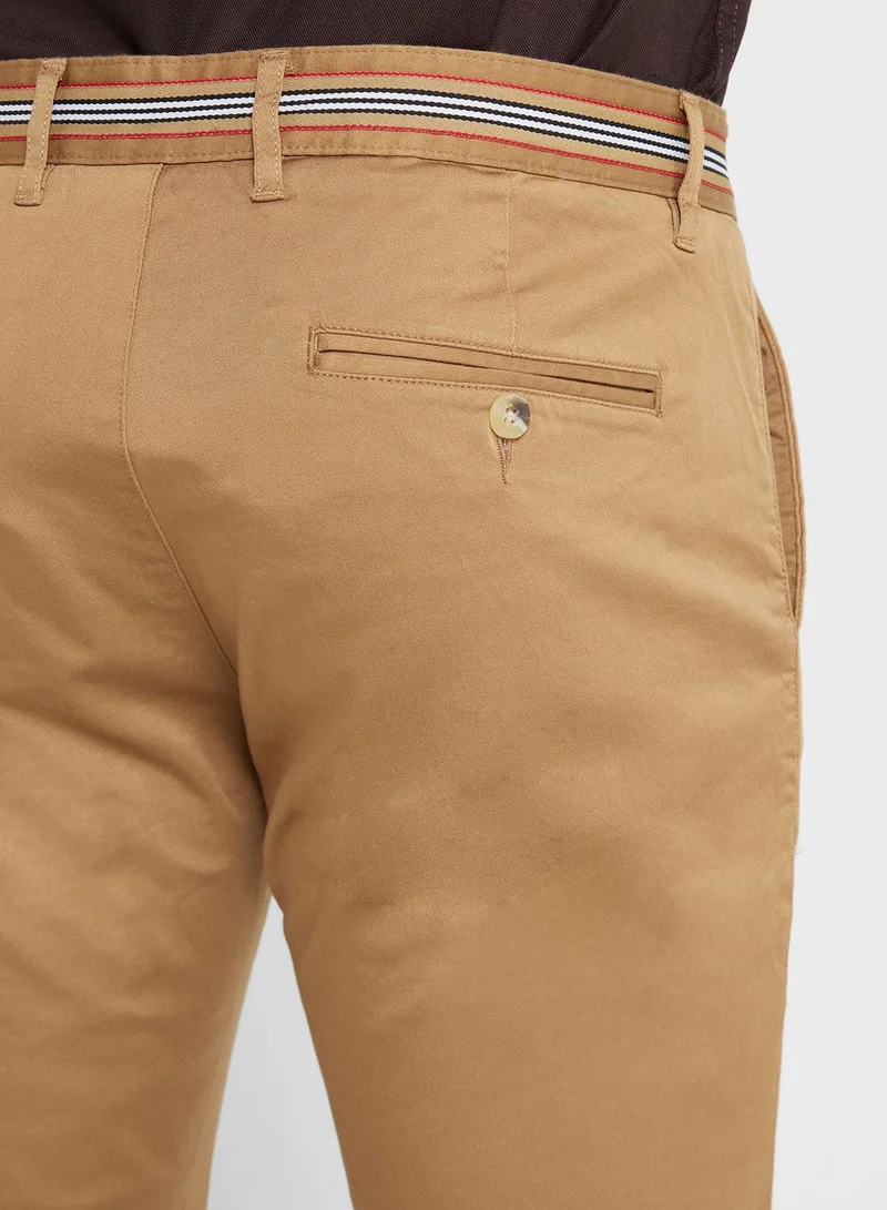 Thomas Scott Thomas Scott Men Brown Slim Fit Chinos Trousers