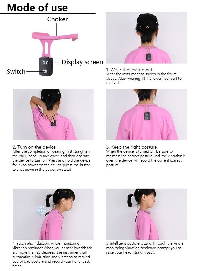Occuwzz Smart Back Brace Back Posture Corrector for Women and Humpback correction belt hanging neck corrector stretch open back induction back straightener - Image 2