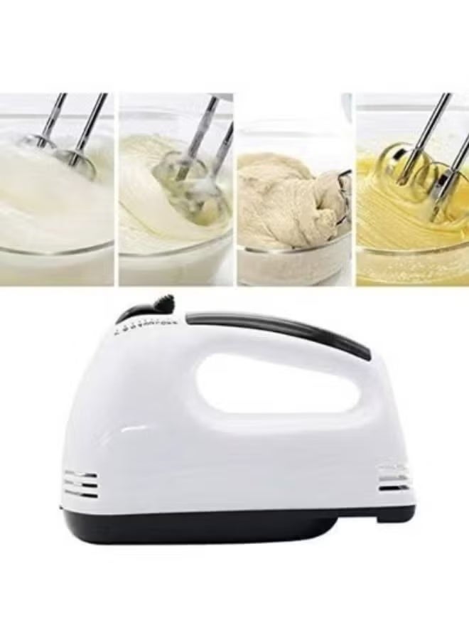 7-Speed ​​Electric Hand Mixer - Portable Egg Beater with 4 Stainless Steel Attachments, Lightweight Kitchen Mixer for Whipping, Mixing, Creaming, and Cake Batter - Image 2