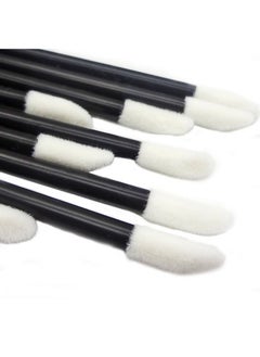 GoWorth 500Pcs/Set Disposable Lip Brushes Make Up Brush Lipstick Lip Gloss Wands Applicator Tool Makeup Beauty Tool Kits (Black)  - Image 2