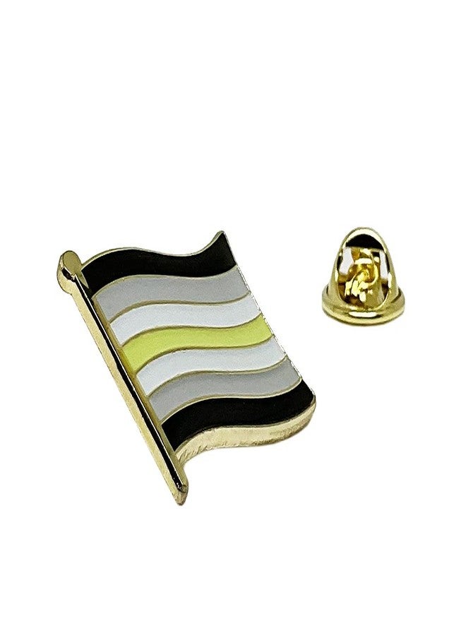 PinMaze دبوس علم فخر اللاجنسيين - بروش علم اللاجنسية - شارة مجتمع الميم - Image 3