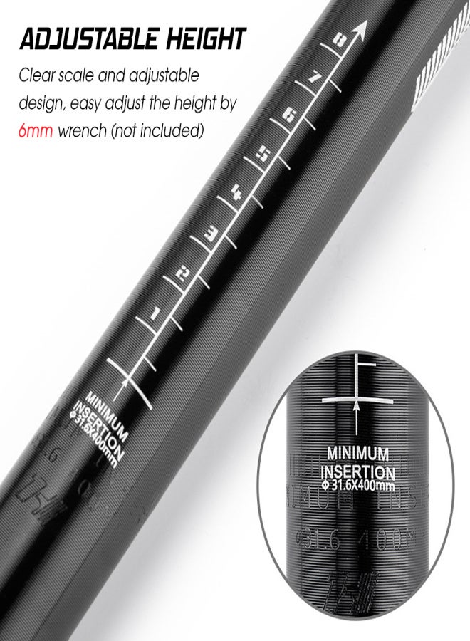 GEWAGE Suspension Bike Seatpost Shock Absorbent Bicycle Seat Post Adjustable Cycling Seat Tube - Image 3