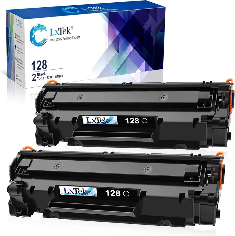 LxTek Compatible Toner Cartridge Replacement for Canon 128 CRG128 Toner Cartridgs Compatible with Canon ImageCLASS D530 D550 D550 MF4890DW MF4880DW MF4770N Faxphone L100 L190 Laser Printers (2 Black) - Image 1