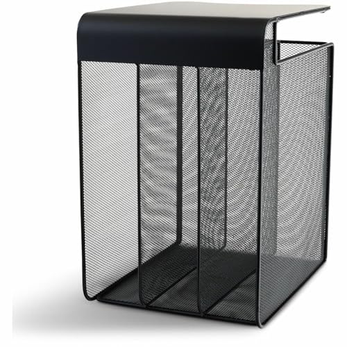 Safco Onyx Hanging Desktop Organizer with 3 Vertical Trays, Under-Desk Storage - Image 1