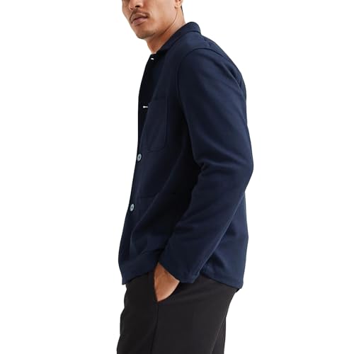 WZIKAI Men's Casual Sport Coat Jacket Regular Fit Lightweight Suit Jacket for Men Navy Blue XL - Image 2