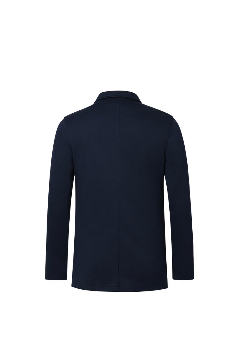 WZIKAI Men's Casual Sport Coat Jacket Regular Fit Lightweight Suit Jacket for Men Navy Blue XL - Image 4