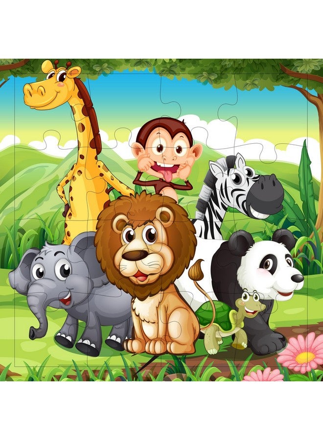 Fiddlys Jigsaw Puzzles 16 Pieces For Kids Ages 3+ (Mix World Pack Of 4) - Image 2