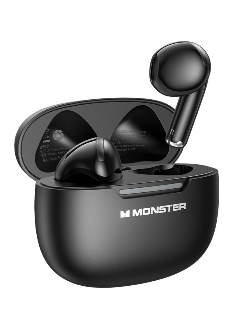 Monster N-Lite 208 TWS Earbuds – 13mm Bass, Bluetooth 5.4, 25H Playtime, ENC, IPX5, Touch Control - Image 3