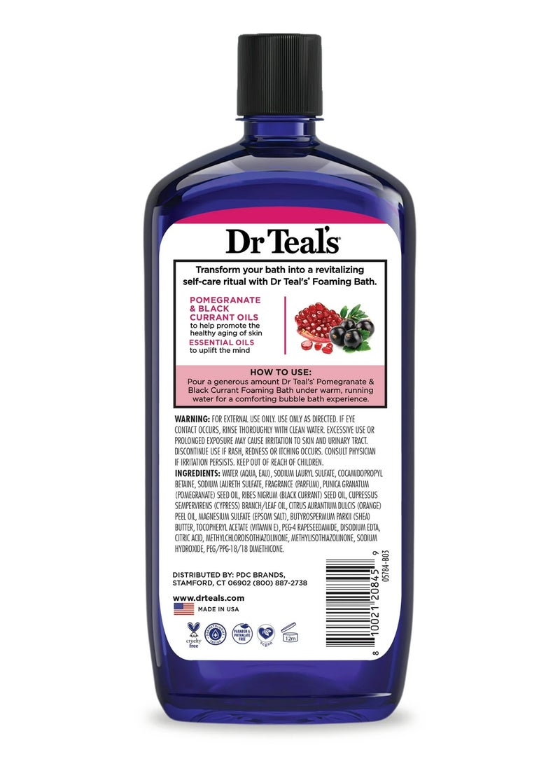 Dr Teal's Dr.Teal's Foaming Bath with Pure Epsom Salt Pomegranate & Black Currant 1000ML - Image 2