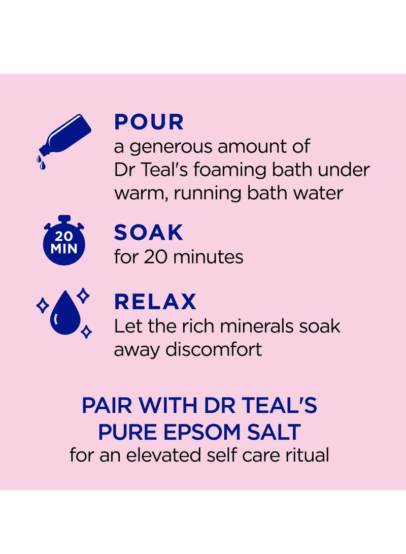 Dr Teal's Dr.Teal's Foaming Bath with Pure Epsom Salt Pomegranate & Black Currant 1000ML - Image 5