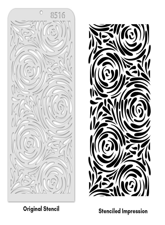 iCraft Decorative Layering Template Stencil i-8516 Size 4" x 8" Re-Usable Used for Painting, Journaling, Mix-Media, Wall Painting and Other Decorative Purposes. Pack of 1 Pcs - Image 2