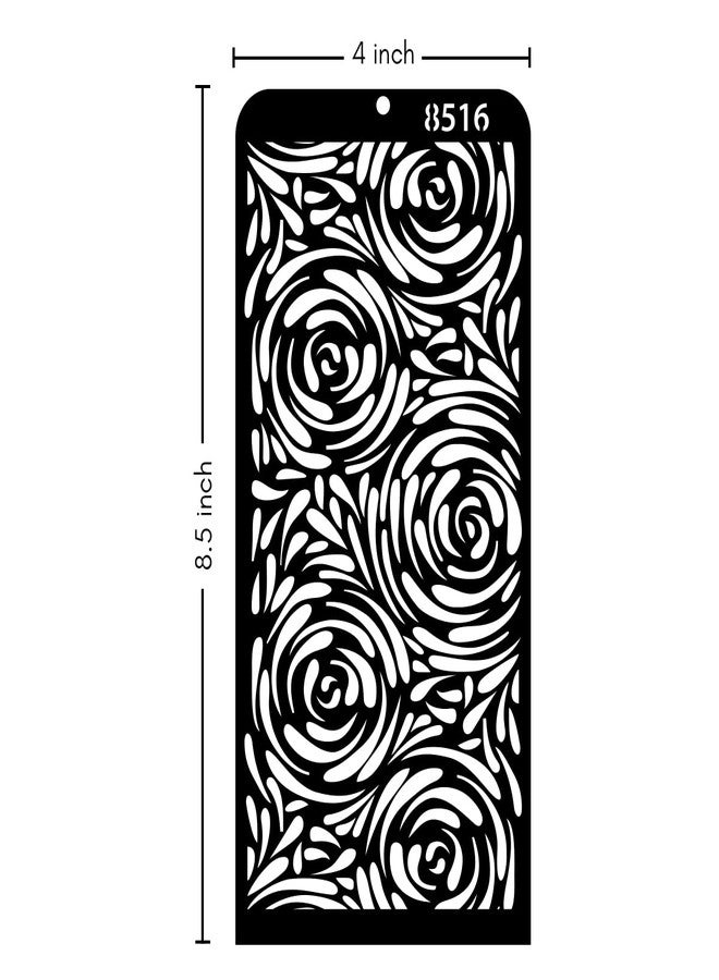 iCraft Decorative Layering Template Stencil i-8516 Size 4" x 8" Re-Usable Used for Painting, Journaling, Mix-Media, Wall Painting and Other Decorative Purposes. Pack of 1 Pcs - Image 4