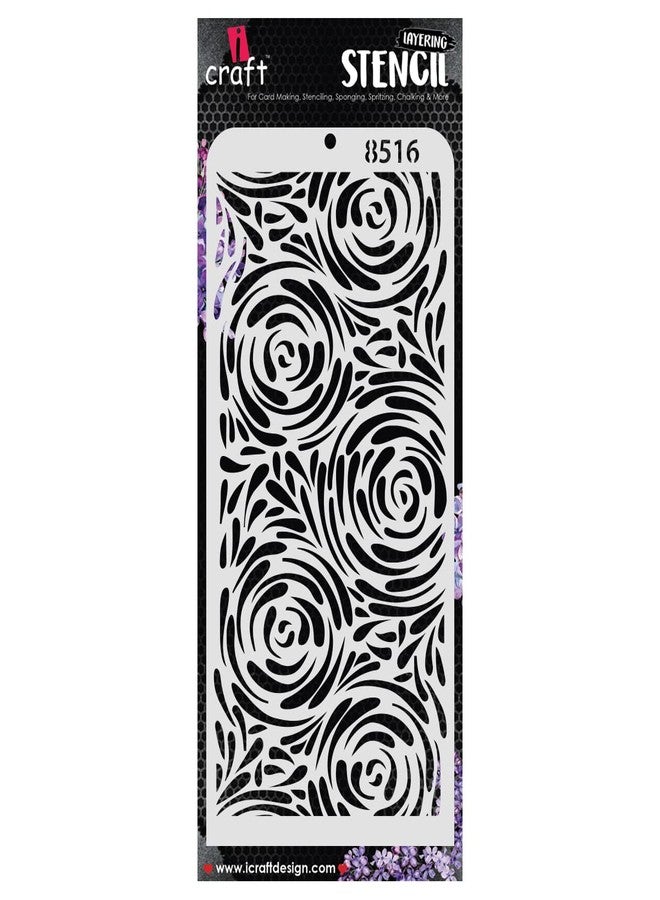 iCraft Decorative Layering Template Stencil i-8516 Size 4" x 8" Re-Usable Used for Painting, Journaling, Mix-Media, Wall Painting and Other Decorative Purposes. Pack of 1 Pcs - Image 5