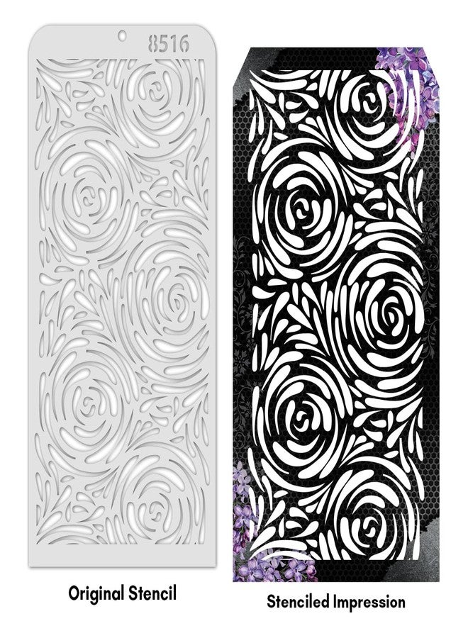 iCraft Decorative Layering Template Stencil i-8516 Size 4" x 8" Re-Usable Used for Painting, Journaling, Mix-Media, Wall Painting and Other Decorative Purposes. Pack of 1 Pcs - Image 3