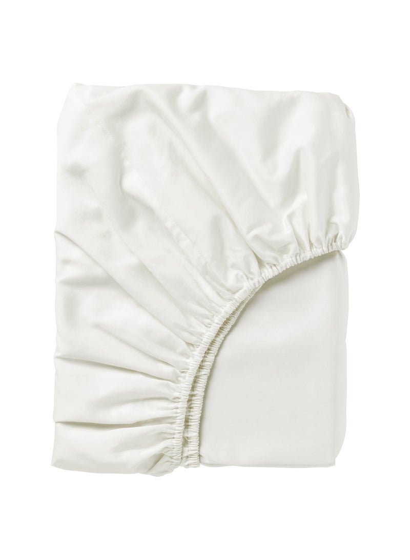 Fitted sheet, White140x200 cm