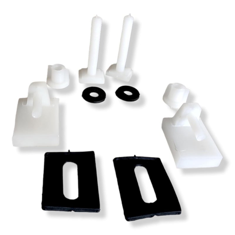 Seat Cover Screw Hinges Parry Model Clamp Box for European Western Toilet EWC PVCmaterial Thick Plastic Heavy Size Style Size Standard - Image 1