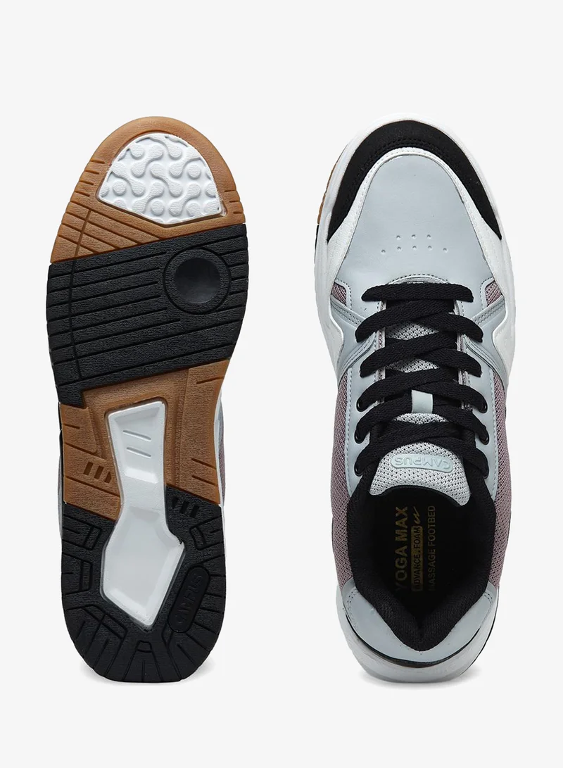CAMPUS L.Gry/L.Mauve Men's Low-Top Sneakers - Bold Colours With Cloud Like Comfort for Men | Best Price UAE