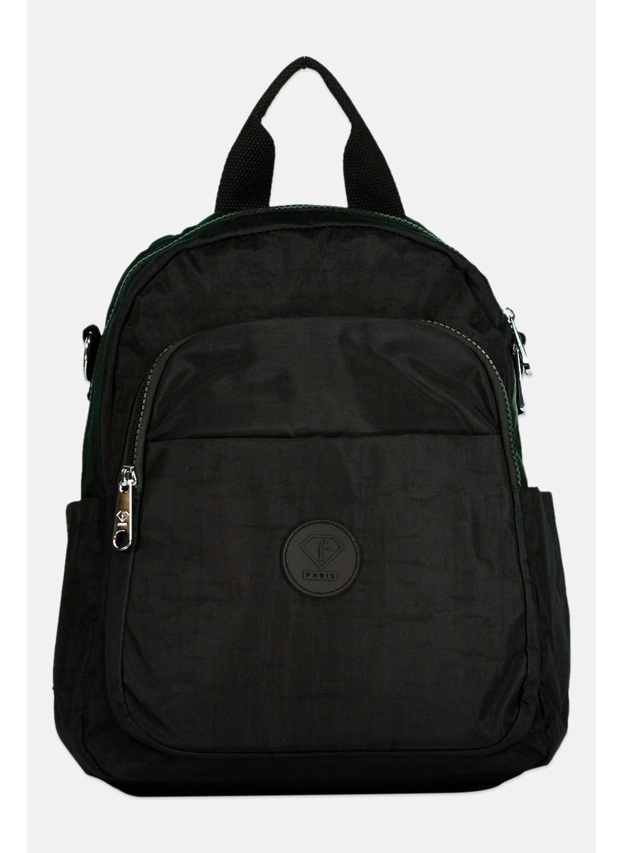 I Love Fashion Women Brand Logo Backpack 27 L x 33 H x 12 W cm, Black  - Image 1