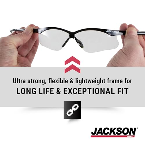 Jackson Safety نظارات جاكسون سيفتي SG – حماية العين للرجال والنساء – ANSI Z87.1 (عبوة من 12) - Image 3