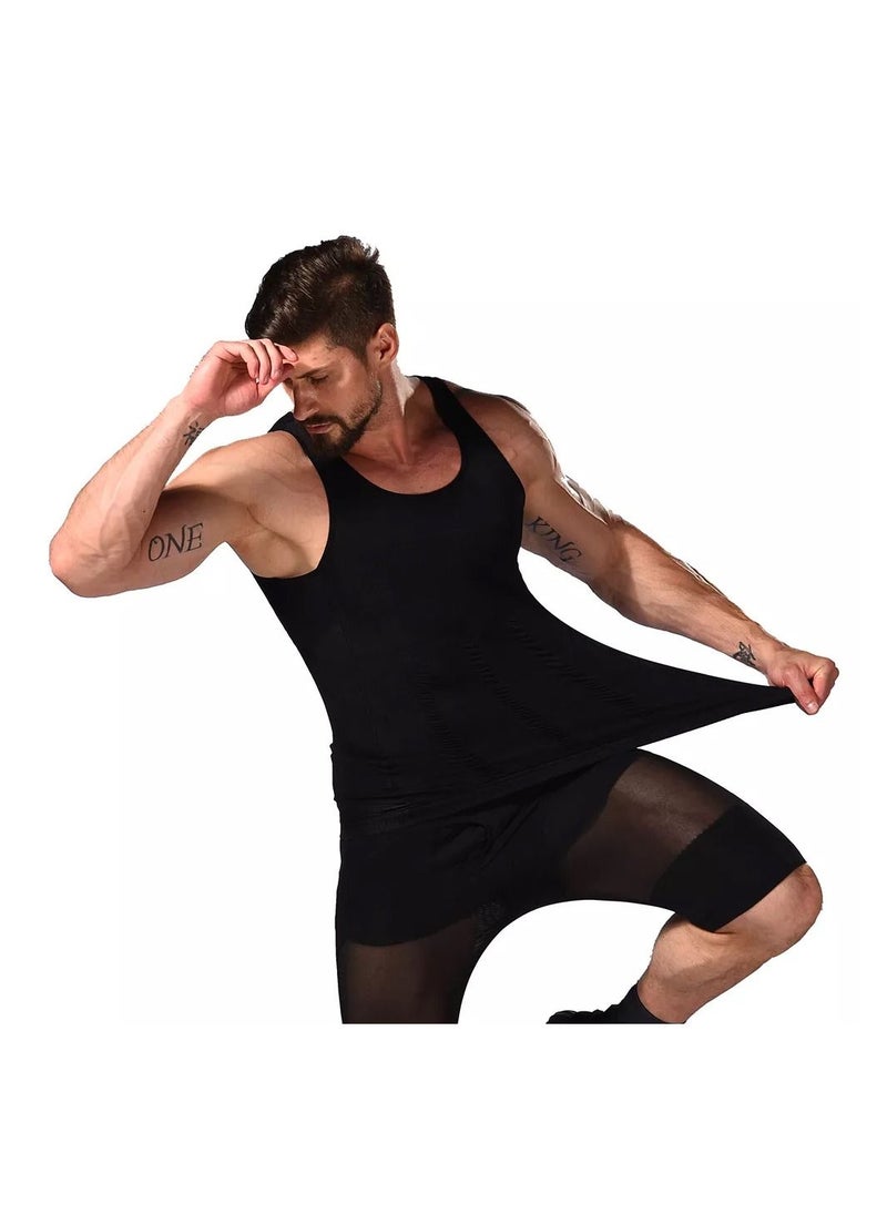 SLIM'N LIFT - N Lift Slimming Shirt For Men- Black - Image 1
