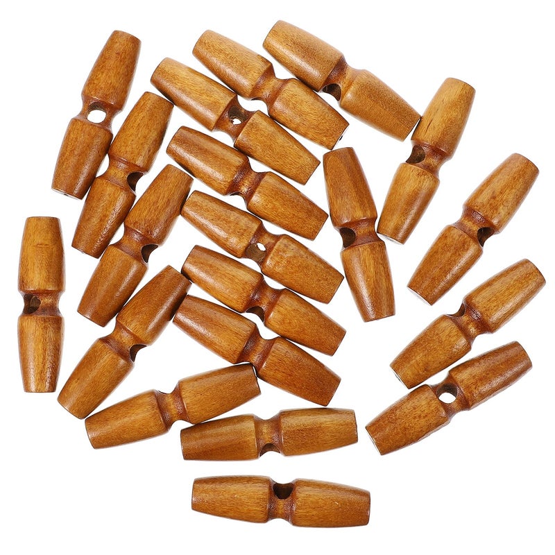 Beige Horn Style Replacement Buttons 5 5cm 20pcs For Sweater Overcoat Sewing DIY Crafts - Image 2