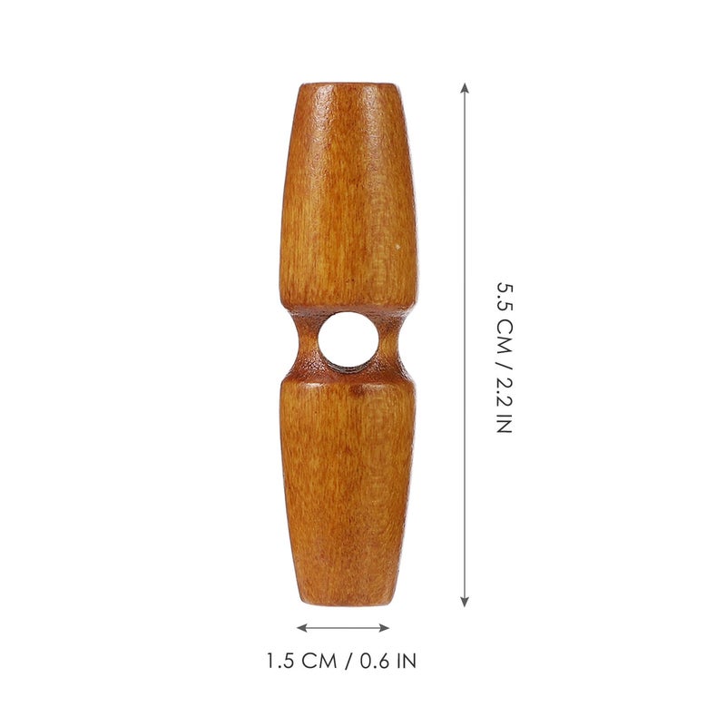 Beige Horn Style Replacement Buttons 5 5cm 20pcs For Sweater Overcoat Sewing DIY Crafts - Image 3