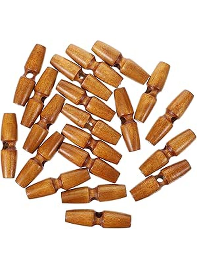 Beige Horn Style Replacement Buttons 5 5cm 20pcs For Sweater Overcoat Sewing DIY Crafts - Image 1
