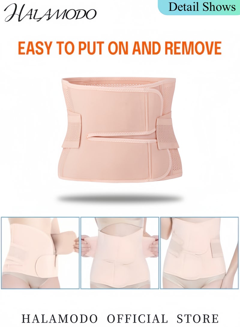 HALAMODO Postpartum Girdle Postpartum Belly Band Set C-Section Recovery Belly Support Abdominal Binder Post Surgery Girdle Belly Band Shapewear  - Image 5